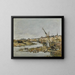 Trouville, havnen - Eugène Boudin — indrammet kunstværk på væggen