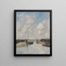 Trouville, de mole - Eugène Boudin — indrammet kunstværk på væggen