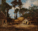 En gård i Bretagne - Eugène Boudin — visning af kunstværket