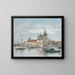 Venise, La Salute, Toldboden - Eugène Boudin — indrammet kunstværk på væggen