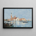 Venedig, San Giorgio Kirke - Eugène Boudin — indrammet kunstværk på væggen
