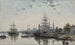 Vue de Bordeaux depuis le Quai des Chartrons - Eugène Boudin — visning af kunstværket