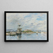 Vue du port d'Antibes, le quai le matin - Eugène Boudin — indrammet kunstværk på væggen