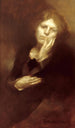 Fantine forladt - Eugène Carrière — visning af kunstværket