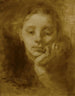 Tête de femme - Eugène Carrière — visning af kunstværket