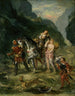 Angélique og den sårede Médor - Eugène Delacroix — visning af kunstværket