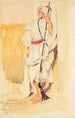 Arabisk stående maleri - Eugène Delacroix — visning af kunstværket
