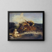 Arabisk fantasi - Eugène Delacroix — indrammet kunstværk på væggen