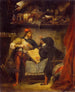 Faust og Mefistofeles - Eugène Delacroix — visning af kunstværket