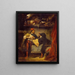 Faust og Mefistofeles - Eugène Delacroix — indrammet kunstværk på væggen