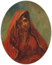 Portrait i halvfigur af en marokkansk kvinde - Eugène Delacroix — visning af kunstværket