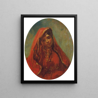 Eugne Delacroix - Halbfigur Einer Marokkanerin.webp
