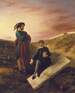 Eugne Delacroix - Hamlet and Horatio at the Cemetery.webp