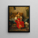 Jødiske Maleri af Tanger i festdragt - Eugène Delacroix — indrammet kunstværk på væggen