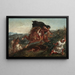 Le Combat - Eugène Delacroix — indrammet kunstværk på væggen