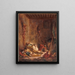 Le corps de garde à Meknès - Eugène Delacroix — indrammet kunstværk på væggen