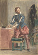 Mathurin Régnier - Eugène Delacroix — visning af kunstværket