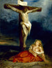 Sainte Marie-Madeleine au pied de la croix - Eugène Delacroix — visning af kunstværket