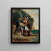 Selim og Zuleika - Eugène Delacroix — indrammet kunstværk på væggen