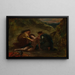Saint Sébastien med Sainte Irène og assistent - Eugène Delacroix — indrammet kunstværk på væggen