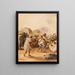 "De vandrende spillere" - Eugène Delacroix — indrammet kunstværk på væggen