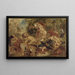 La chasse au lion - Eugène Delacroix — indrammet kunstværk på væggen