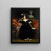 Portrait of Mme Jules-Antoine Droz - Eugène Devéria — indrammet kunstværk på væggen