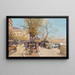 Promenade ved Seinen - Eugène Galien-Laloue — indrammet kunstværk på væggen