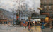 Boulevard animé Paris - Eugène Galien-Laloue — visning af kunstværket