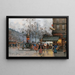 Boulevard animé Paris - Eugène Galien-Laloue — indrammet kunstværk på væggen