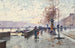 Figures ved Quai du Louvre Paris - Eugène Galien-Laloue — visning af kunstværket