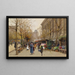 Marché aux fleurs La Madeleine - Eugène Galien-Laloue — indrammet kunstværk på væggen