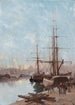 Scène de port - Eugène Galien-Laloue — visning af kunstværket