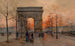 L'Arc de Triomphe Place de l'Étoile - Eugène Galien-Laloue — visning af kunstværket