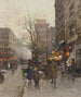 La Porte Saint-Denis Paris - Eugène Galien-Laloue — visning af kunstværket