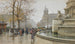 La fontaine du Palmier, place du Châtelet - Eugène Galien-Laloue — visning af kunstværket