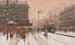 Le Grand Boulevard sous la neige - Eugène Galien-Laloue — visning af kunstværket