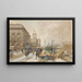 Le Marché aux fleurs (Conflit de cas) - Eugène Galien-Laloue — indrammet kunstværk på væggen