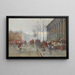 Le Marché aux fleurs de la Madeleine - Eugène Galien-Laloue — indrammet kunstværk på væggen