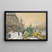 Le Quai aux Fleurs og la Conciergerie - Eugène Galien-Laloue — indrammet kunstværk på væggen