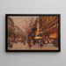 Les Grands Boulevards nær teateret Variétés - Eugène Galien-Laloue — indrammet kunstværk på væggen
