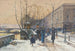 Les bords de la Seine près de Châtelet - Eugène Galien-Laloue — visning af kunstværket