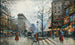 Paris, Porte Saint-Denis - Eugène Galien-Laloue — visning af kunstværket