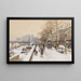 Quai des Célestins - Eugène Galien-Laloue — indrammet kunstværk på væggen