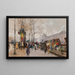 Quai Voltaire - Eugène Galien-Laloue — indrammet kunstværk på væggen