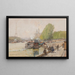 Quai de Passy - Eugène Galien-Laloue — indrammet kunstværk på væggen