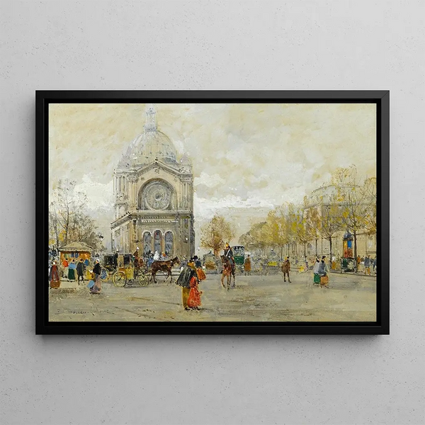 Eugne GalienLaloue - The Church of St Augustin Paris.webp