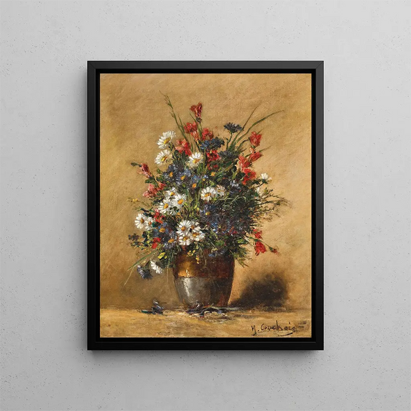 Eugne Henri Cauchois - A Bouquet of Field Flowers.webp