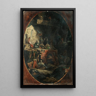 Eugne Isabey - In The Alchemist Studio.webp