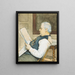 Portrait af kunstnerens far - Eugène Jansson — indrammet kunstværk på væggen